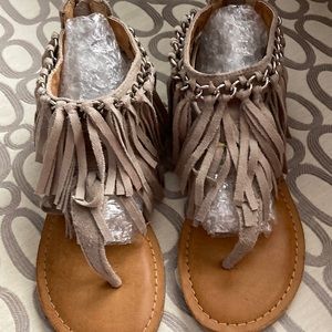 Not Rated” Keep The Peace Sandals. 6.5